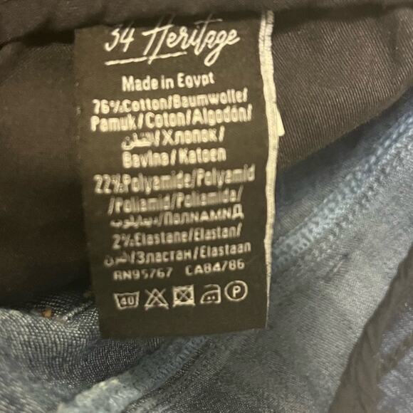 34 Heritage Men’s Charisma Comfort Rise Classic Straight Leg Jeans- Size 44/34 - Picture 9 of 11